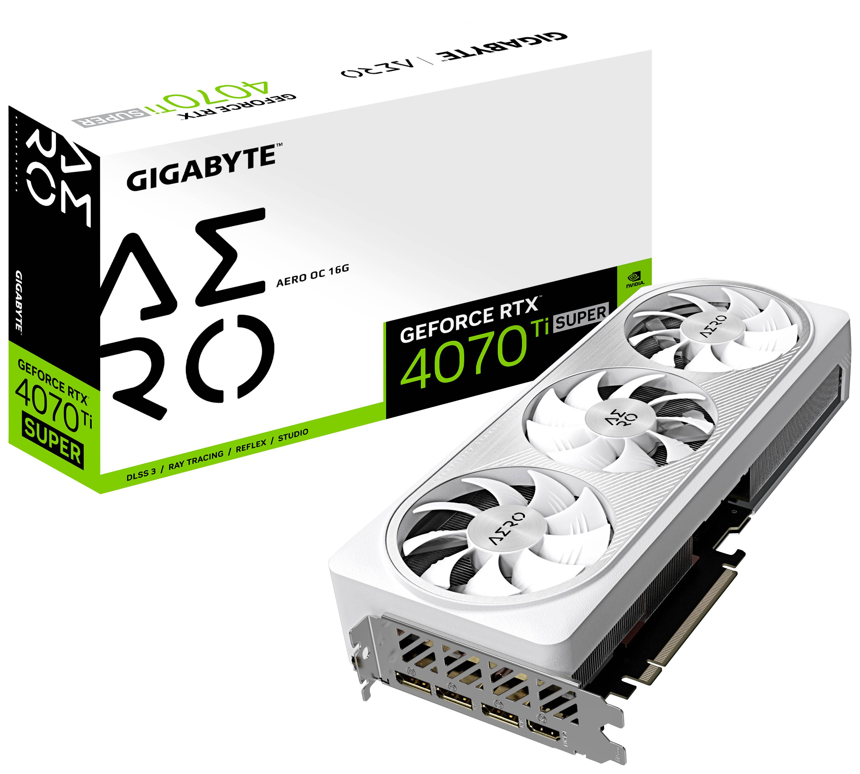 GIGABYTE GeForce RTX 4070 Ti SUPER AERO OC 16GB