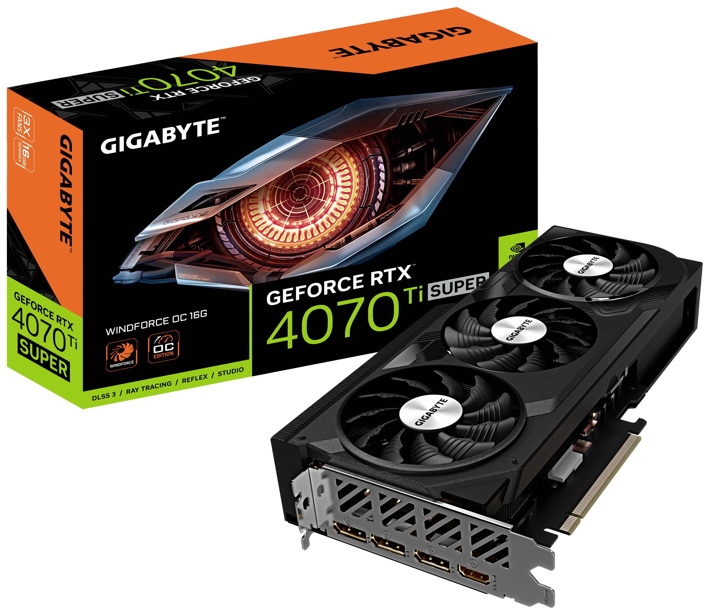 GIGABYTE GeForce RTX 4070 Ti SUPER WINDFORCE OC 16GB