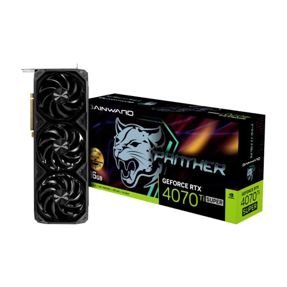 Gainward Nvidia GeForce RTX 4070 Ti Super Videokaart Super Panther OC 16 GB GDDR6X-RAM PCIe x16 HDMI, DisplayPort Overclocked