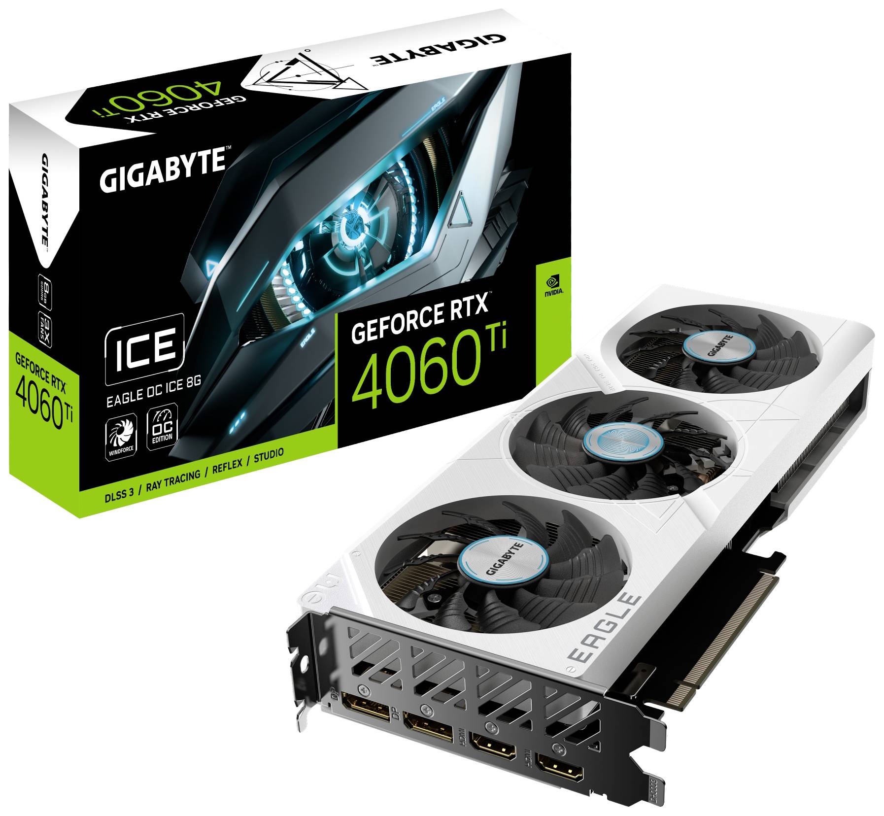 GIGABYTE GeForce RTX 4060 Ti EAGLE OC ICE 8GB