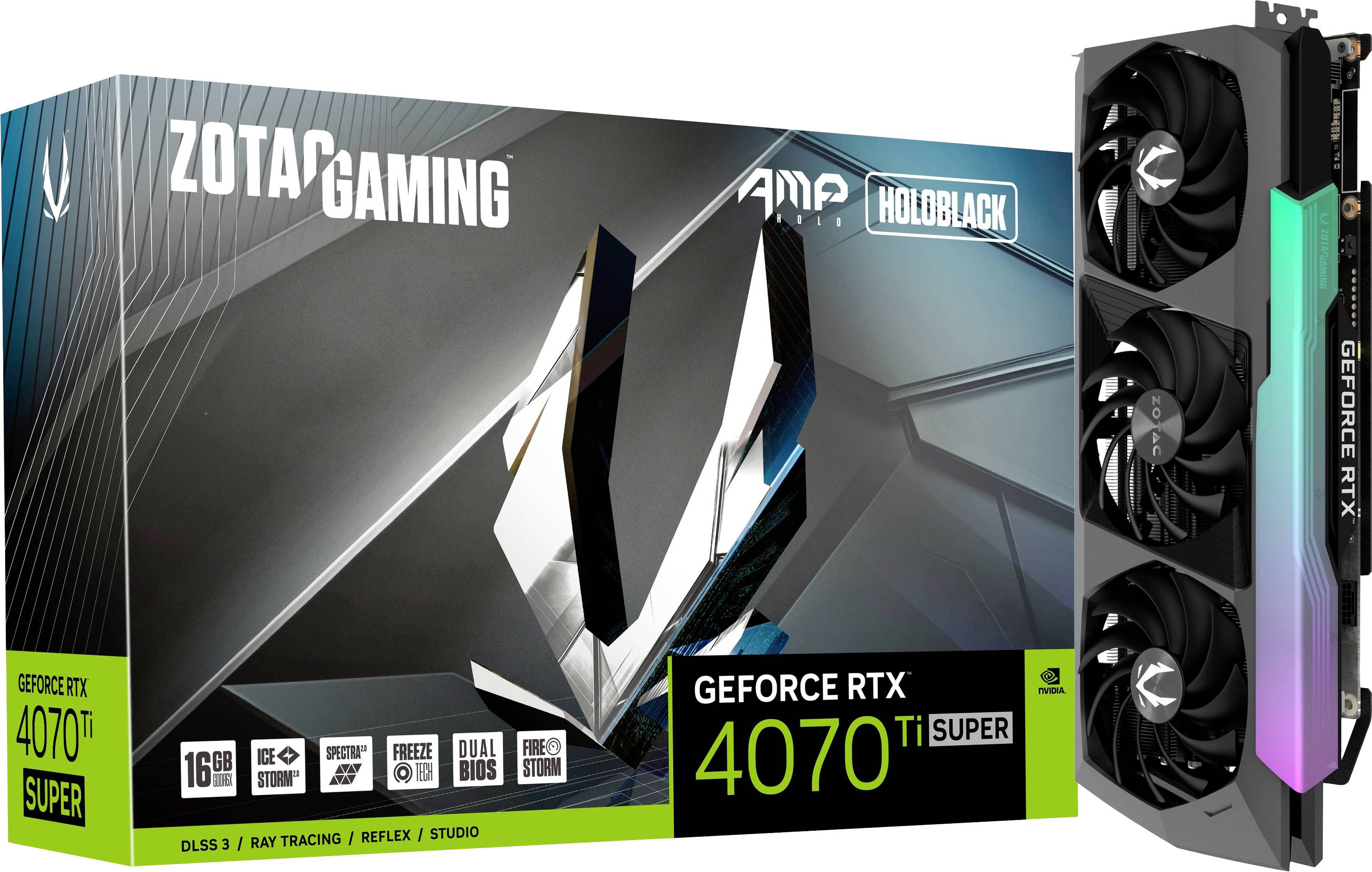 ZOTAC GAMING GeForce RTX 4070TI SUPER AMP HOLO 16GB