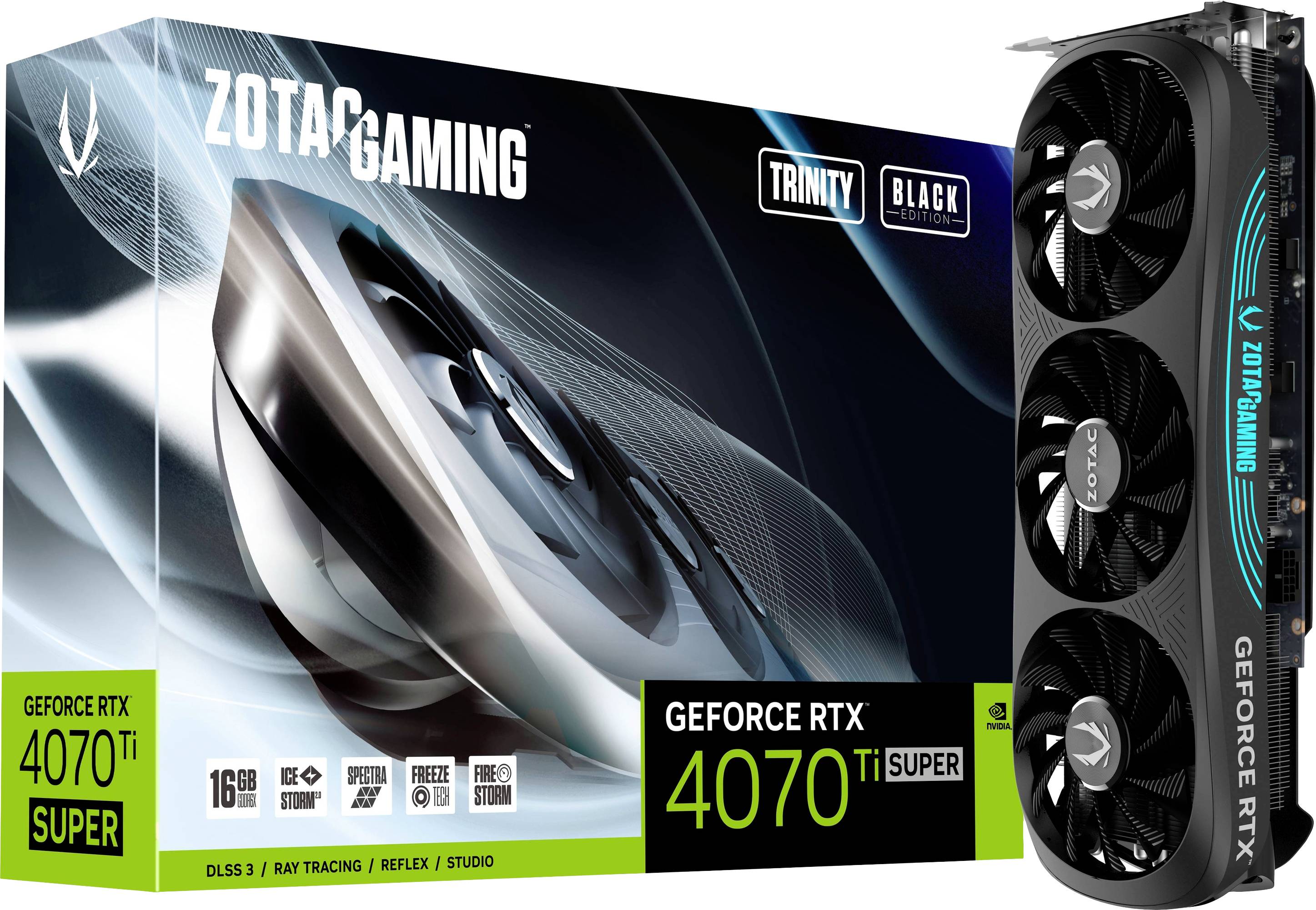 ZOTAC Gaming GeForce RTX 4070 Ti Super Trinity Black Edition 16GB