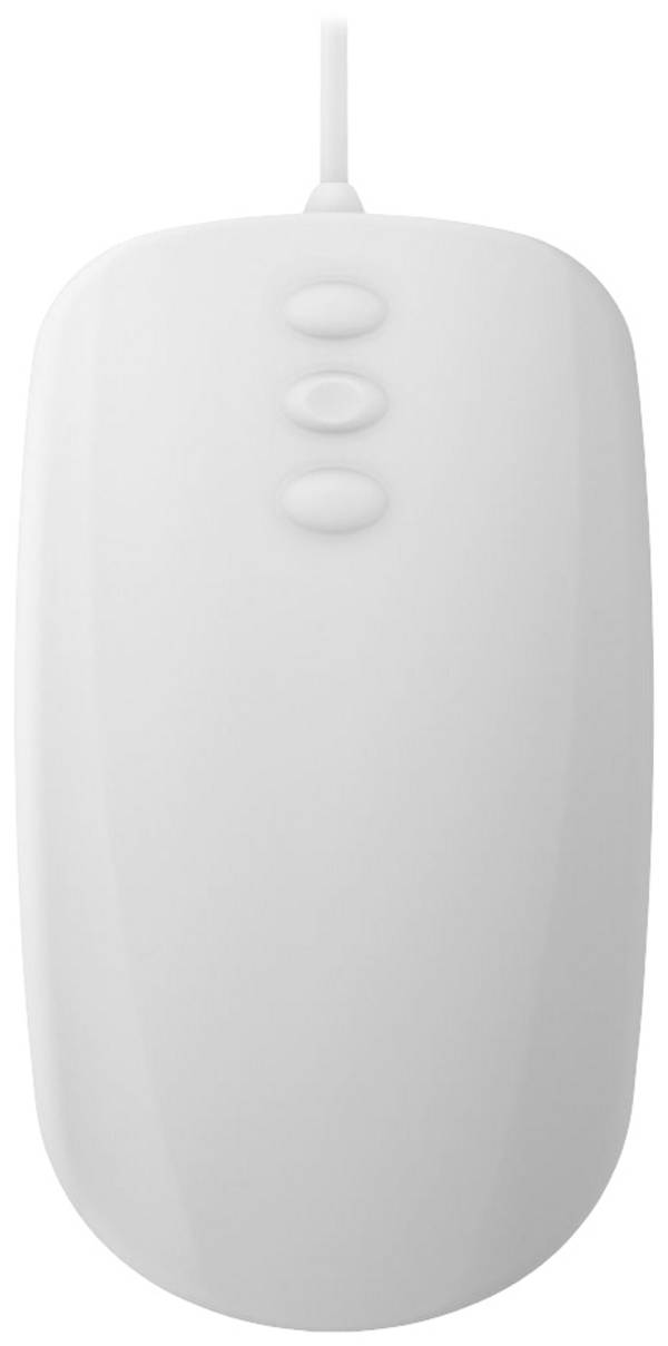 CHERRY Active KEY MMS AK-PMH3 Corded Maus Kabelgebunden Infrarot Weiß 3 Tasten 1000 dpi Silikonmembran vollversiegelt IP68, Ergonomisch, Geräuscharme Tasten, IP68 Wasserdicht und staubgeschützt