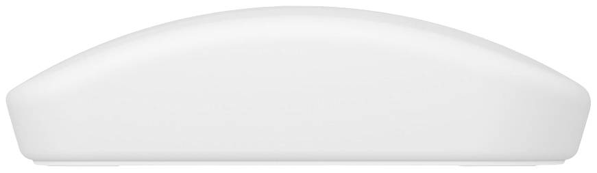 Ein einfaches, weißes, gebogenes Gerät auf weißem Hintergrund.