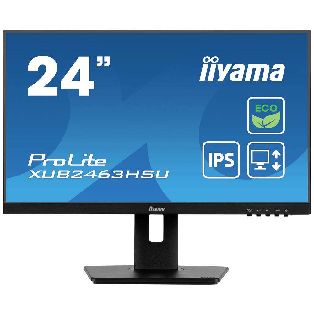 Iiyama ProLite Green Choice LED-monitor Energielabel B (A - G) 59.9 cm (23.6 inch) 1920 x 1080 Pixel 16:9 3 ms HDMI, DisplayPort, Hoofdtelefoon (3.5 mm