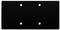 Ein schwarzes Rechteck mit vier symmetrisch angeordneten weißen Punkten auf der Oberfläche.