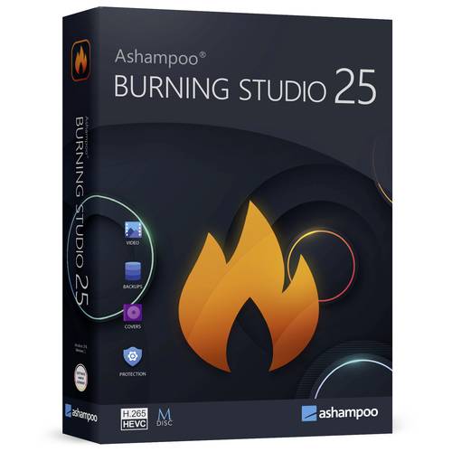 Ashampoo Burning Studio 25 Vollversion, 1 Lizenz Windows Brenn-Software