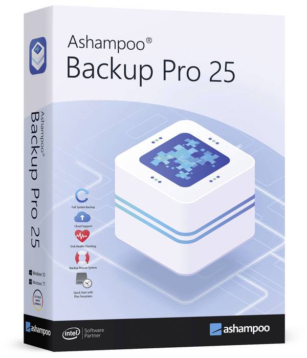 Ashampoo Backup Pro 25 Vollversion, 1 Lizenz Windows Backup-Software