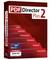 Verpackung der Software 'PDF Director 2 Plus'. Funktionen: Lesen, Markieren, Kommentieren, Bearbeiten, Schwärzen, Konvertieren. Bewertungen von PC Go und PC Magazin: 'SEHR GUT'.