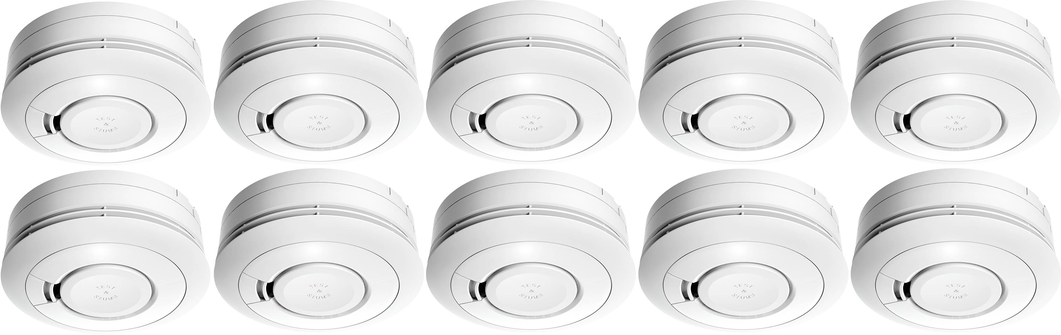 Ei Electronics Ei650 Rauchwarnmelder 10er Set inkl. 10 Jahres-Batterie batteriebetrieben (Ø x H) 115 mm x 45 mm