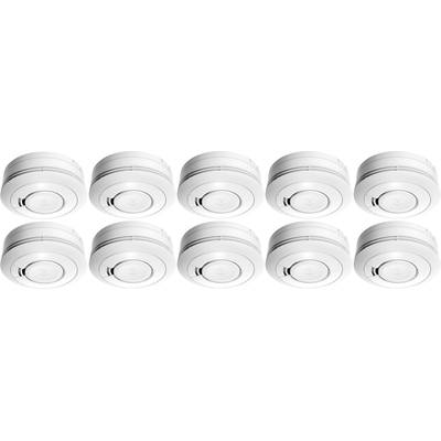 Ei Electronics Ei650 Rauchwarnmelder 10er Set inkl. 10 Jahres-Batterie batteriebetrieben (Ø x H) 115 mm x 45 mm