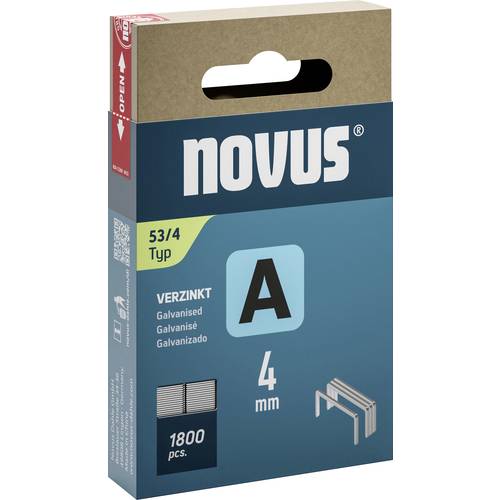 Novus Tools 042-0772 Feindrahtklammern Typ 53 1800 St. Abmessungen (L x B) 4 mm x 11.3 mm