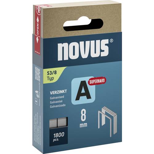 Novus Tools 042-0775 Feindrahtklammern Typ 53 1800 St. Abmessungen (L x B) 8 mm x 11.3 mm