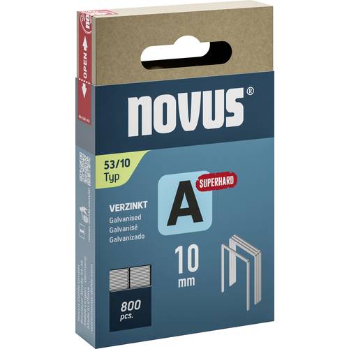 Novus Tools 042-0778 Feindrahtklammern Typ 53 800 St. Abmessungen (L x B) 10 mm x 11.3 mm