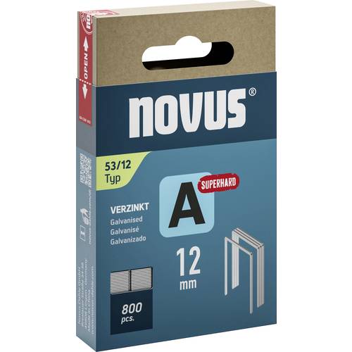 Novus Tools 042-0780 Feindrahtklammern Typ 53 800 St. Abmessungen (L x B) 12 mm x 11.3 mm
