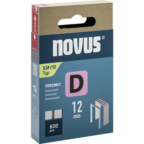 Novus Tools 042-0791 Flachdrahtklammern Typ 53F 600 St. Abmessungen (L x B) 12 mm x 11.3 mm