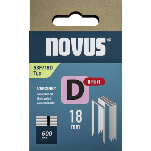 Novus Tools 042-0794 Flachdrahtklammern Typ 53F 600 St. Abmessungen (L x B) 18 mm x 11.3 mm