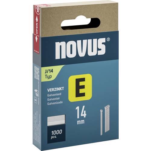 Novus Tools 044-0088 Tackernägel Typ J Produktabmessung, Länge 14 mm 1000 St.