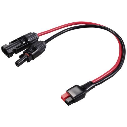 Mini Starkstrom Stecker auf Solarstecker Kabellänge 250 mm TC-12195720 Schwarz, Rot TRU COMPONENTS Inhalt: 1 St.