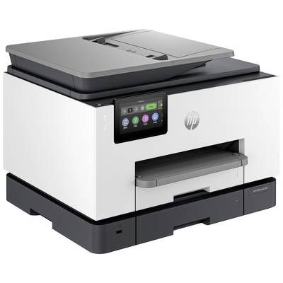Ein weißer und schwarzer Multifunktionsdrucker mit einem digitalen Display und mehreren Bedienknöpfen auf der Vorderseite.