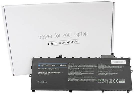 ipc-computer Notebook-Akku 01AV430 REPLACE 11.55 V 4800 mAh Lenovo