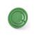 Ein grüner, runder Schallabsorber mit einem eingravierten 'S' in der Mitte, ideal zur Geräuschreduktion in Innenräumen.