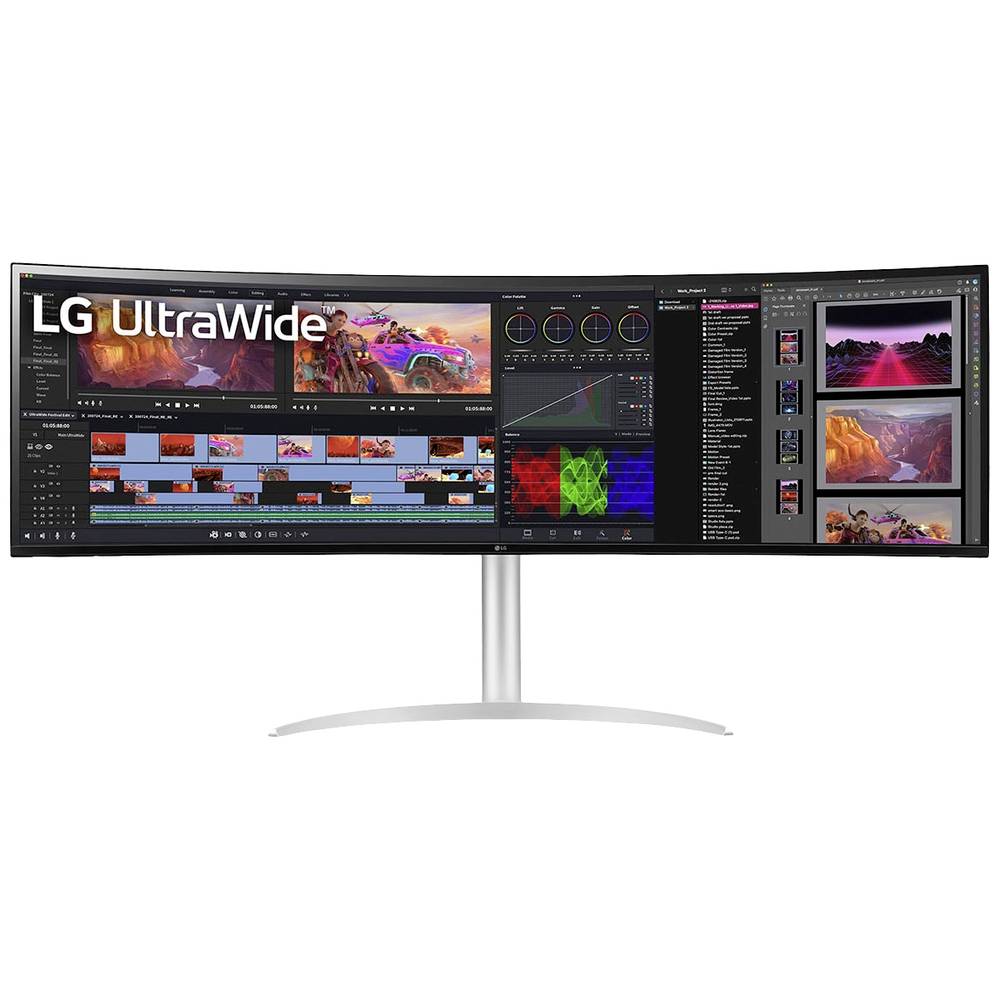 LG Electronics LG 49BQ95C-W 49Zoll 125cm Curved LED-monitor Energielabel G (A - G) 124.5 cm (49 inch) 5120 x 1440 Pixel 32:9 5 ms HDMI, DisplayPort, USB-C,