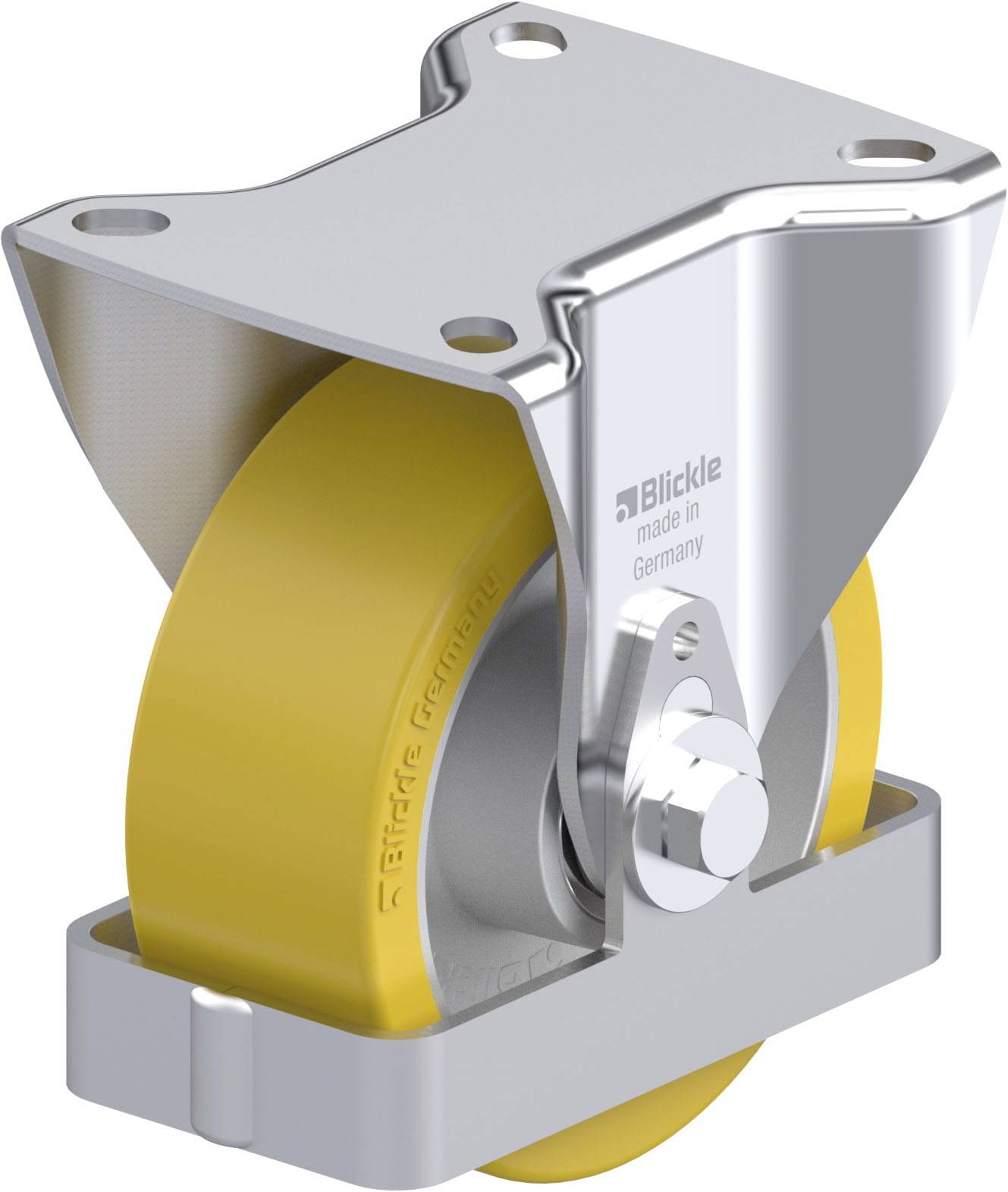 Blickle 857017 B-ALTH 100K-FS Stahlblech-Bockrolle Rad-Durchmesser: 100 mm Tragfähigkeit (max.): 250 kg 1 St.