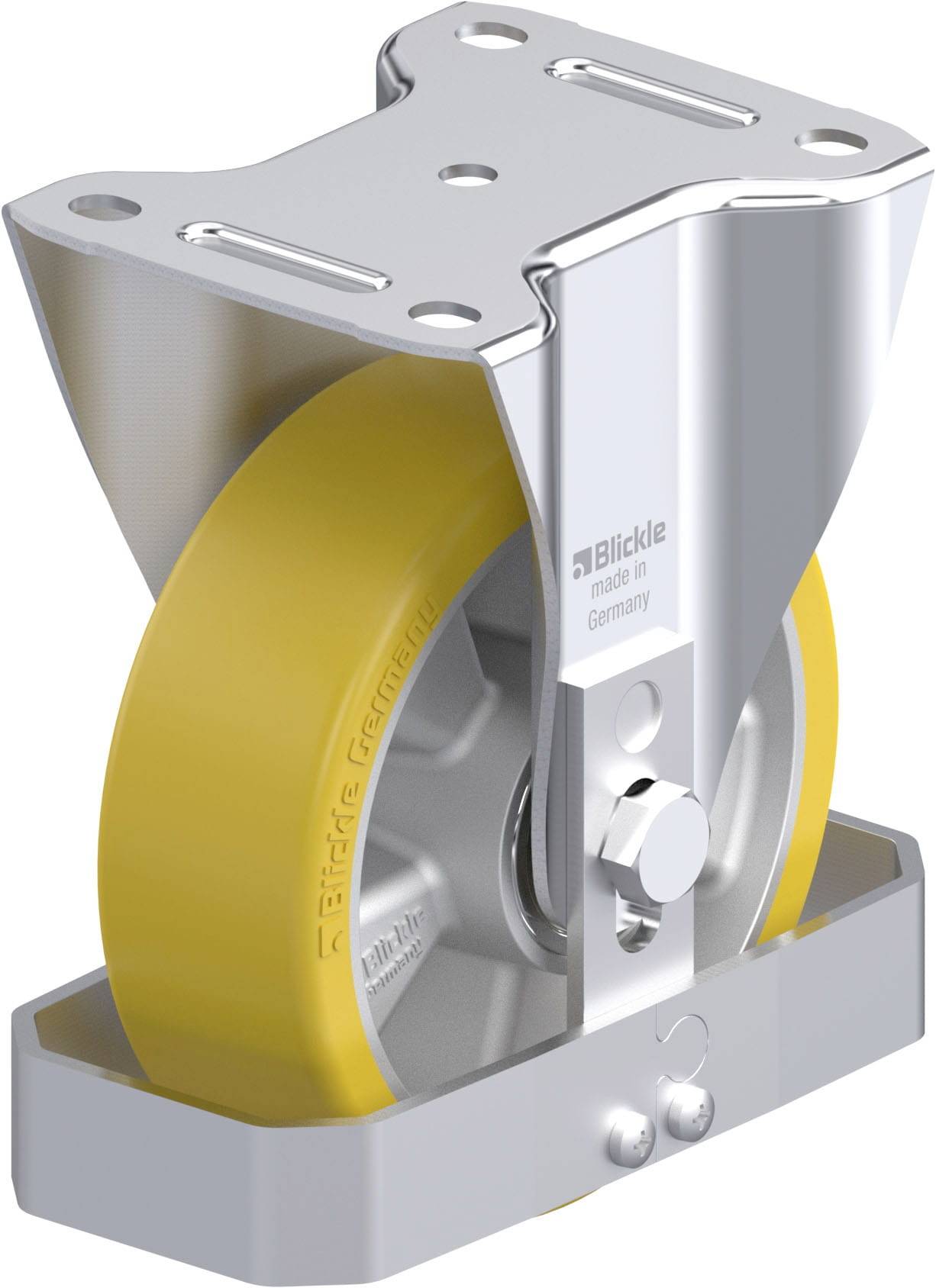 Blickle 741759 B-ALTH 150K-FS Stahlblech-Bockrolle Rad-Durchmesser: 150 mm Tragfähigkeit (max.): 400 kg 1 St.