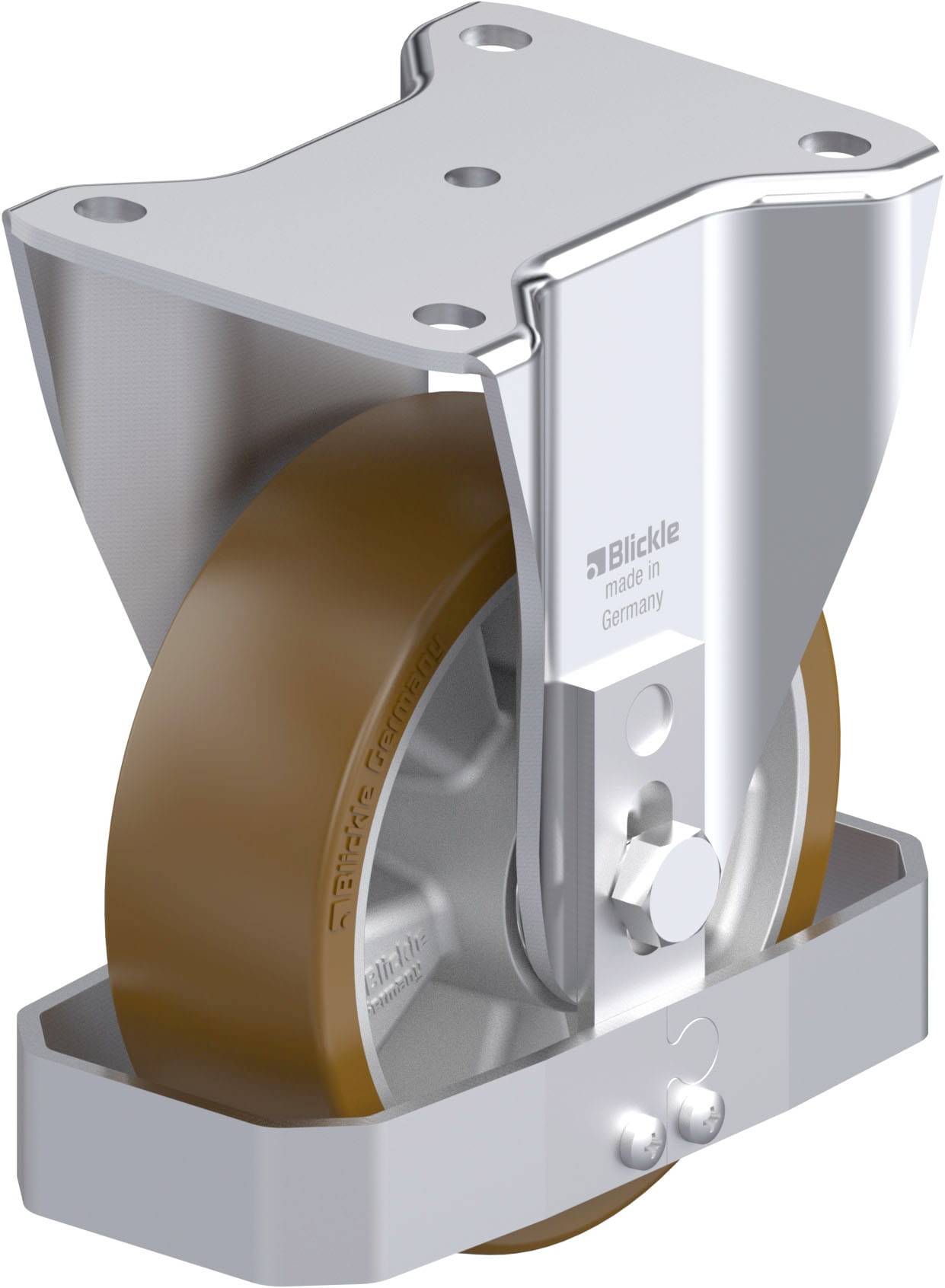 Blickle 939590 BH-ALB 150K-FS Stahlblech-Bockrolle Rad-Durchmesser: 150 mm Tragfähigkeit (max.): 650 kg 1 St.