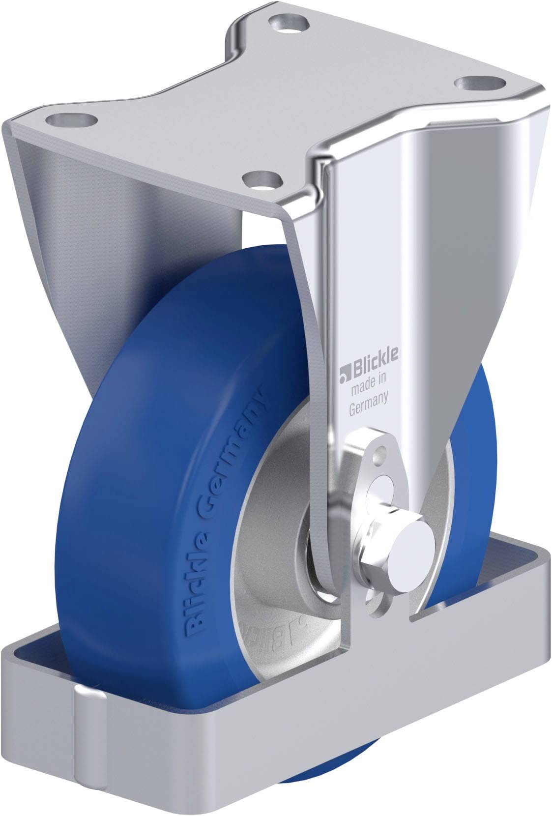 Blickle 913815 BH-ALBS 125K-1-FS Stahlblech-Bockrolle Rad-Durchmesser: 125 mm Tragfähigkeit (max.): 370 kg 1 St.