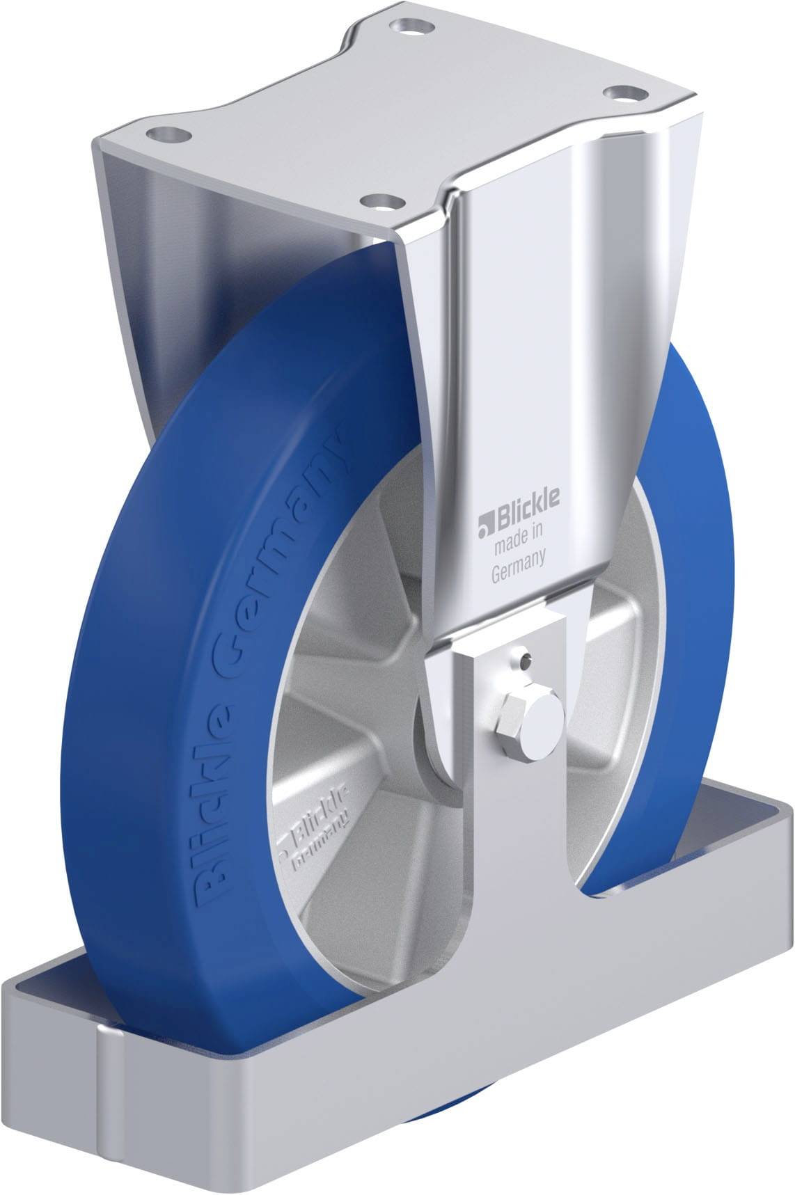 Blickle 761578 BH-ALBS 250K-FS Stahlblech-Bockrolle Rad-Durchmesser: 250 mm Tragfähigkeit (max.): 850 kg 1 St.