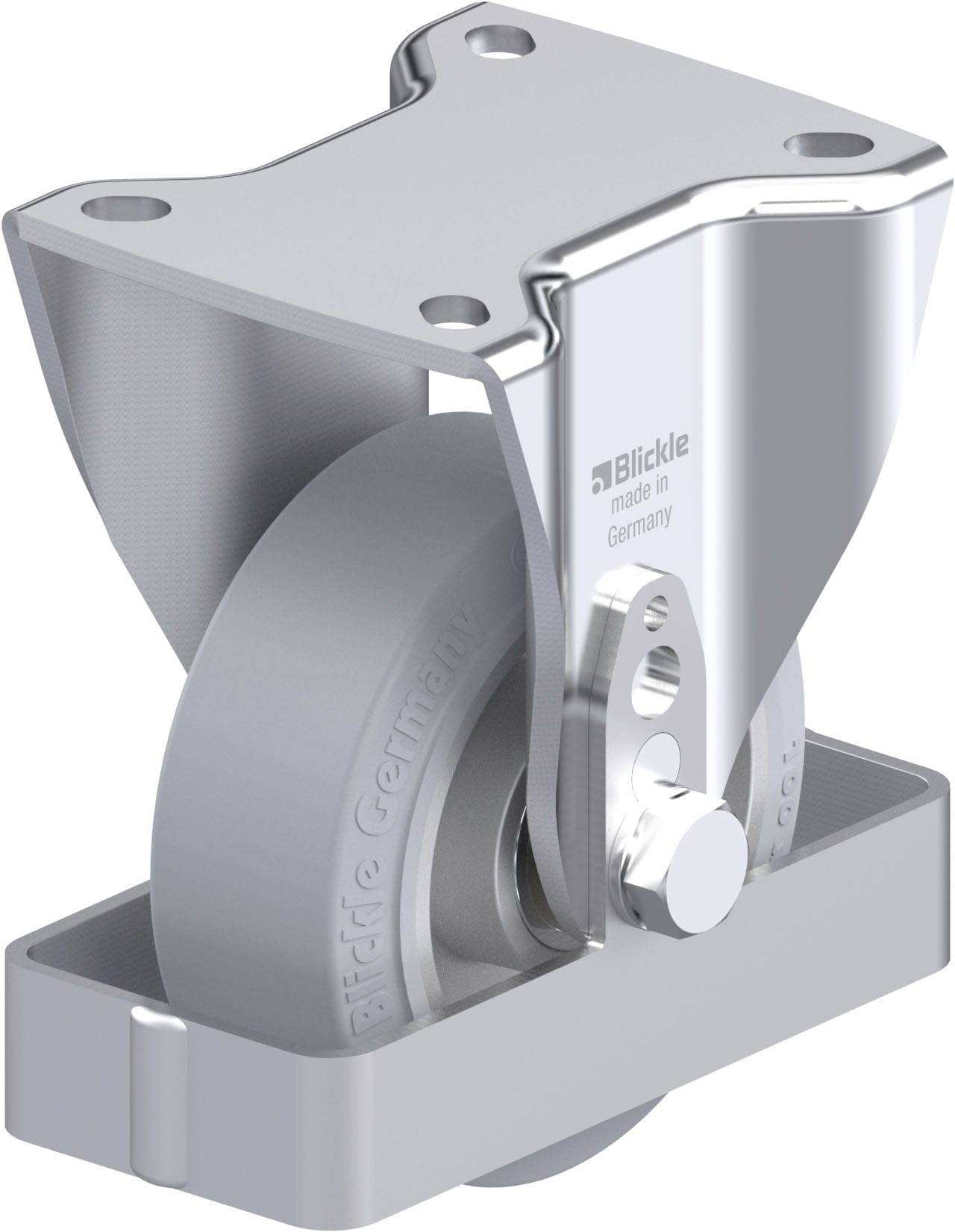 Blickle 938551 BH-ALEV 100K-1-SG-FS Stahlblech-Bockrolle Rad-Durchmesser: 100 mm Tragfähigkeit (max.): 200 kg 1 St.