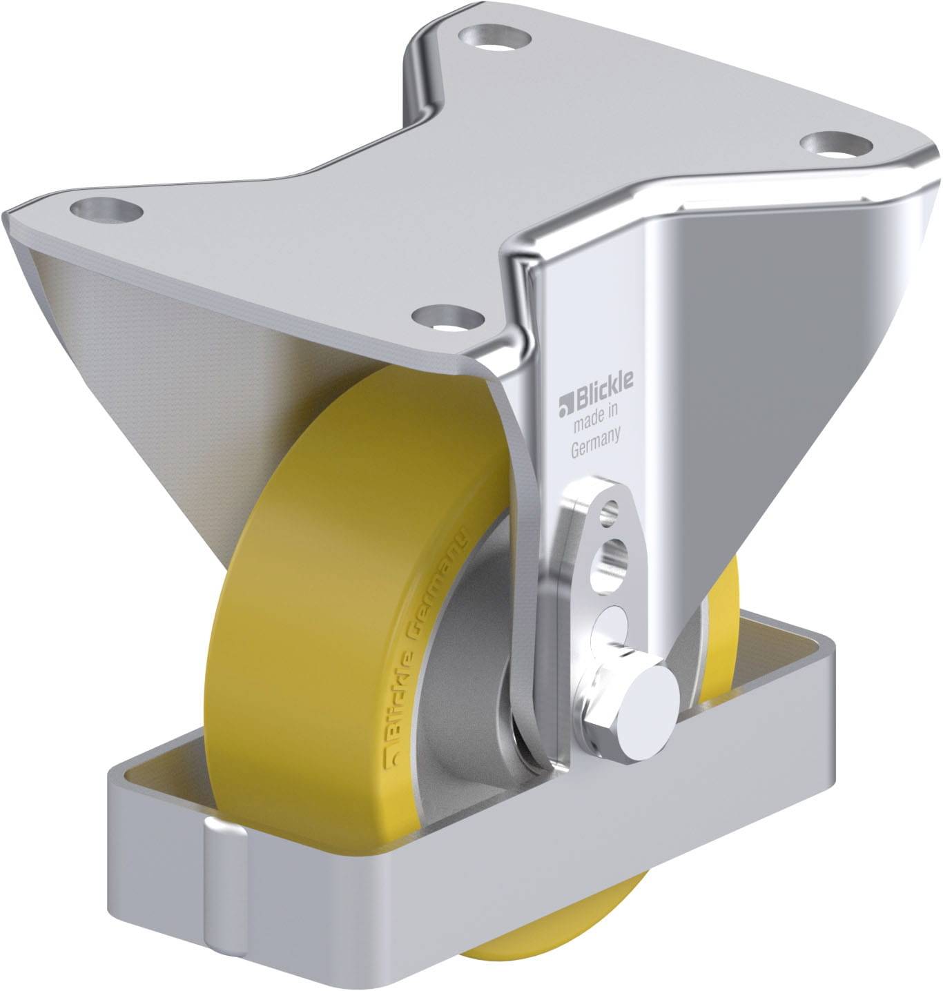 Blickle 903906 BH-ALTH 100K-3-FS Stahlblech-Bockrolle Rad-Durchmesser: 100 mm Tragfähigkeit (max.): 350 kg 1 St.