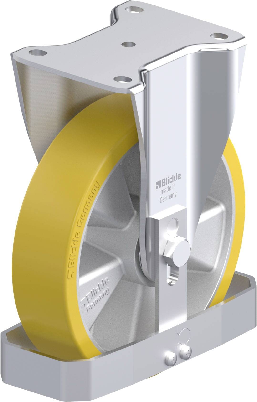 Blickle 747750 BH-ALTH 200K-FS Stahlblech-Bockrolle Rad-Durchmesser: 200 mm Tragfähigkeit (max.): 800 kg 1 St.