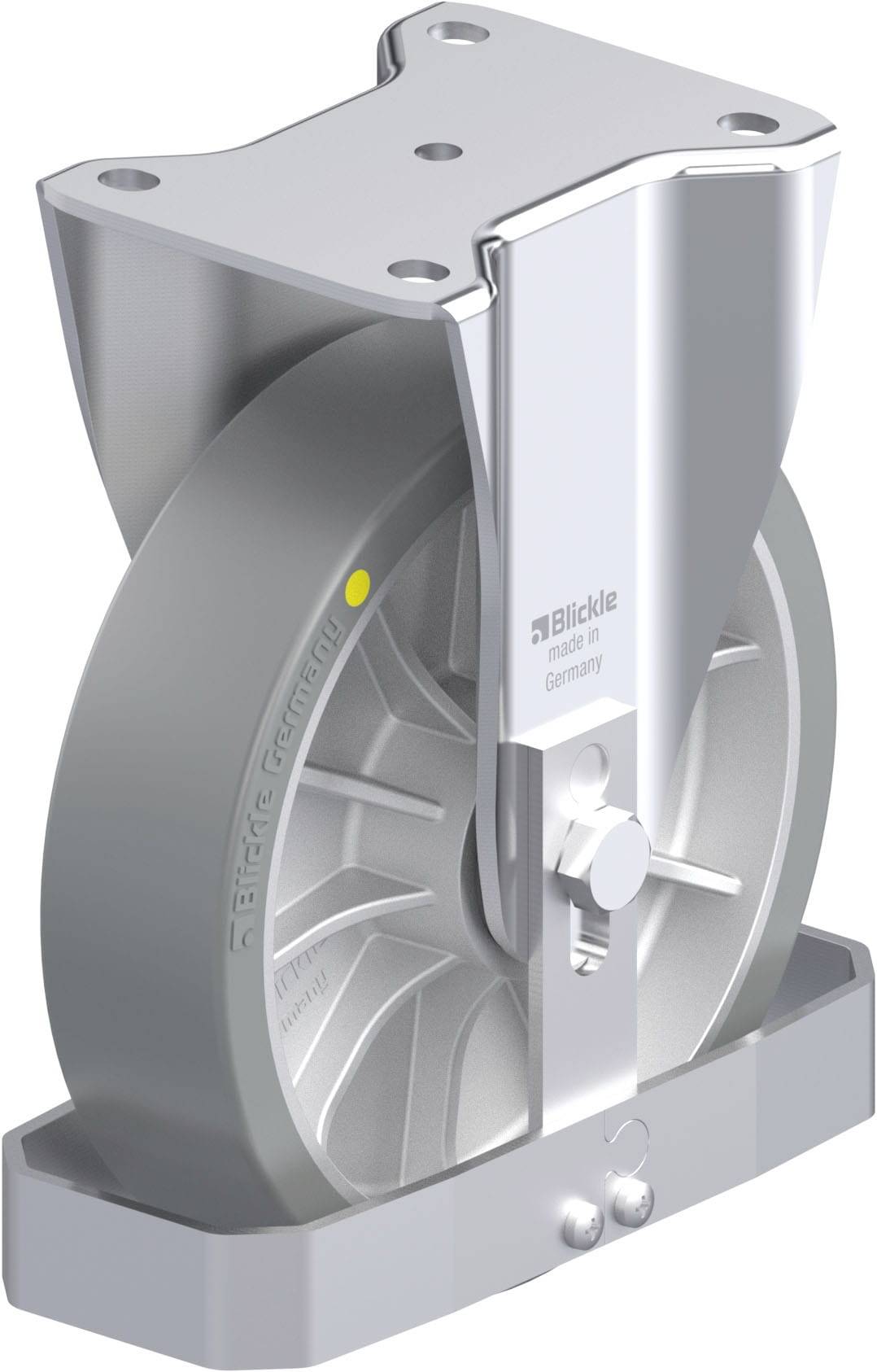 Blickle 939375 BH-ALTH 202K-AS-FS Stahlblech-Bockrolle Rad-Durchmesser: 200 mm Tragfähigkeit (max.): 900 kg 1 St.