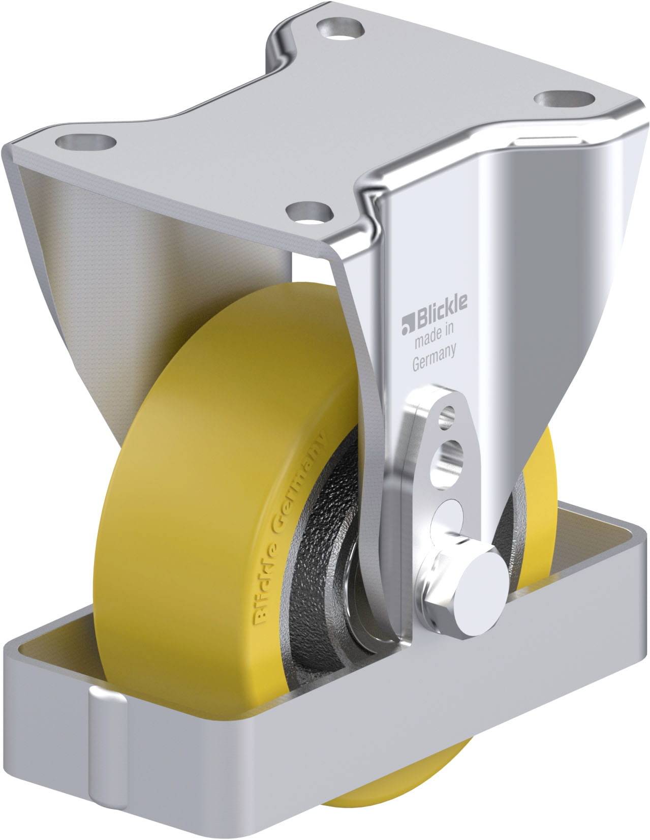 Blickle 902261 BH-GTH 100K-1-FS Stahlblech-Bockrolle Rad-Durchmesser: 100 mm Tragfähigkeit (max.): 450 kg 1 St.