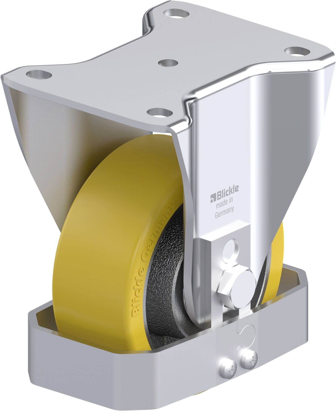 Blickle 903963 BH-GTH 127K-FS Stahlblech-Bockrolle Rad-Durchmesser: 125 mm Tragfähigkeit (max.): 700 kg 1 St.