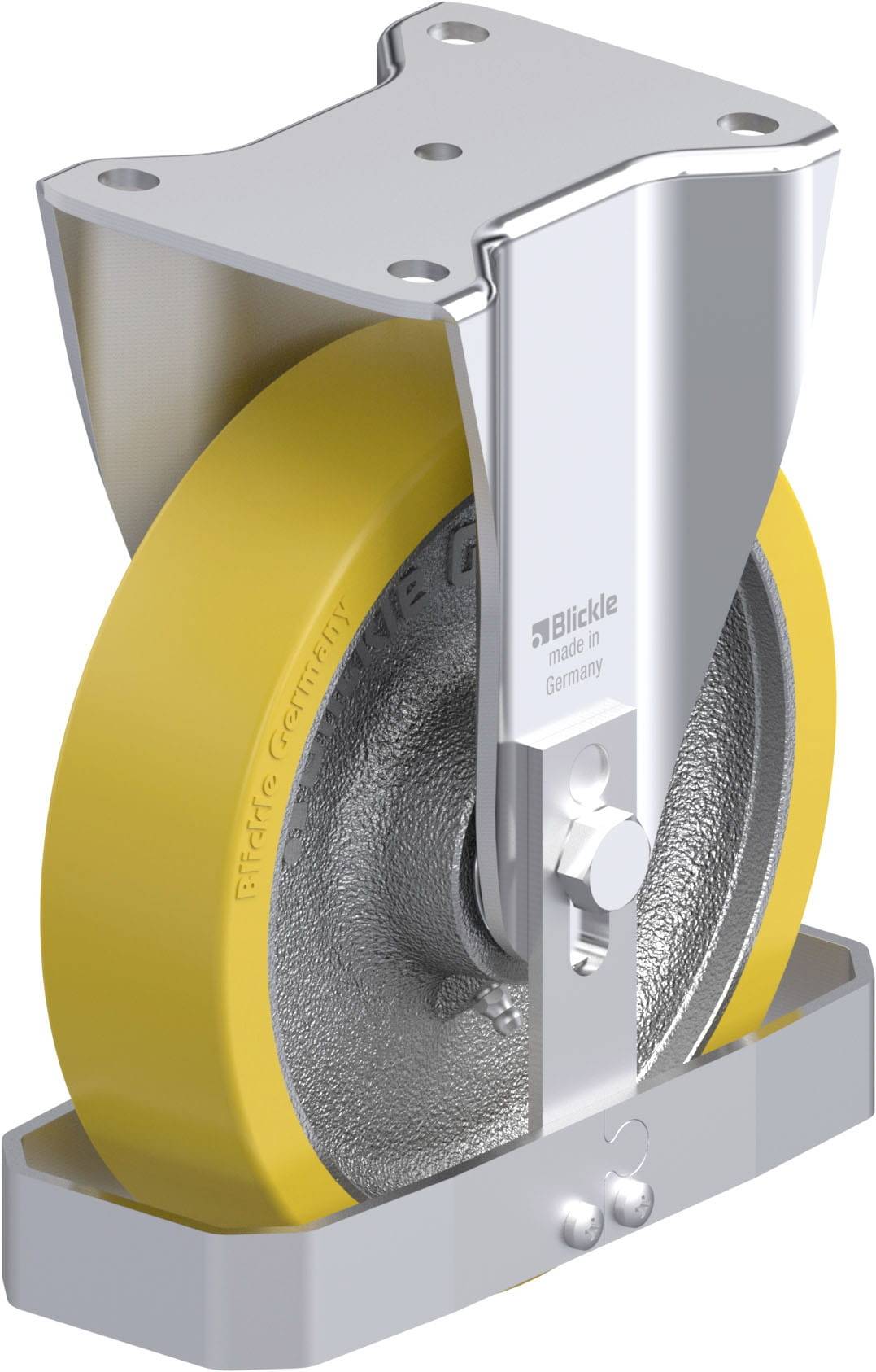 Blickle 868235 BH-GTH 200K-FS Stahlblech-Bockrolle Rad-Durchmesser: 200 mm Tragfähigkeit (max.): 900 kg 1 St.