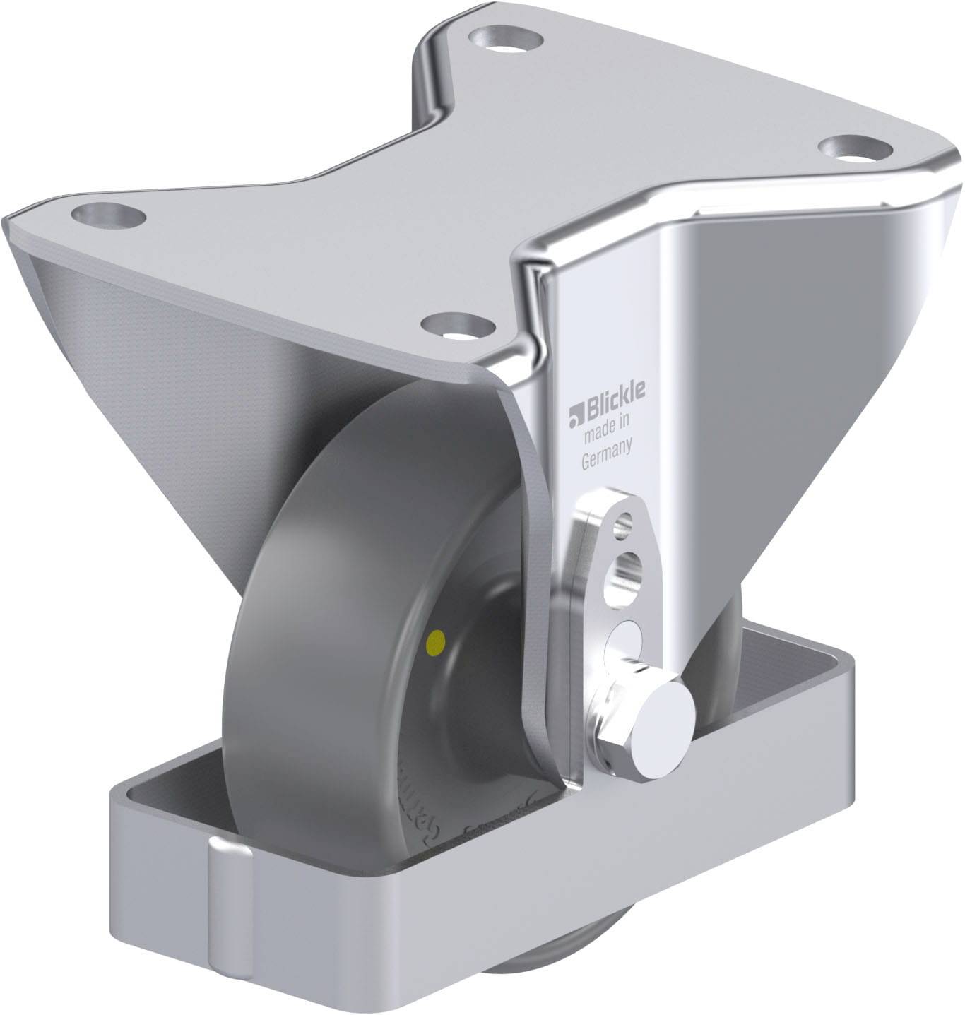 Blickle 939848 BH-PO 100G-3-ELS-FS Stahlblech-Bockrolle Rad-Durchmesser: 100 mm Tragfähigkeit (max.): 280 kg 1 St.