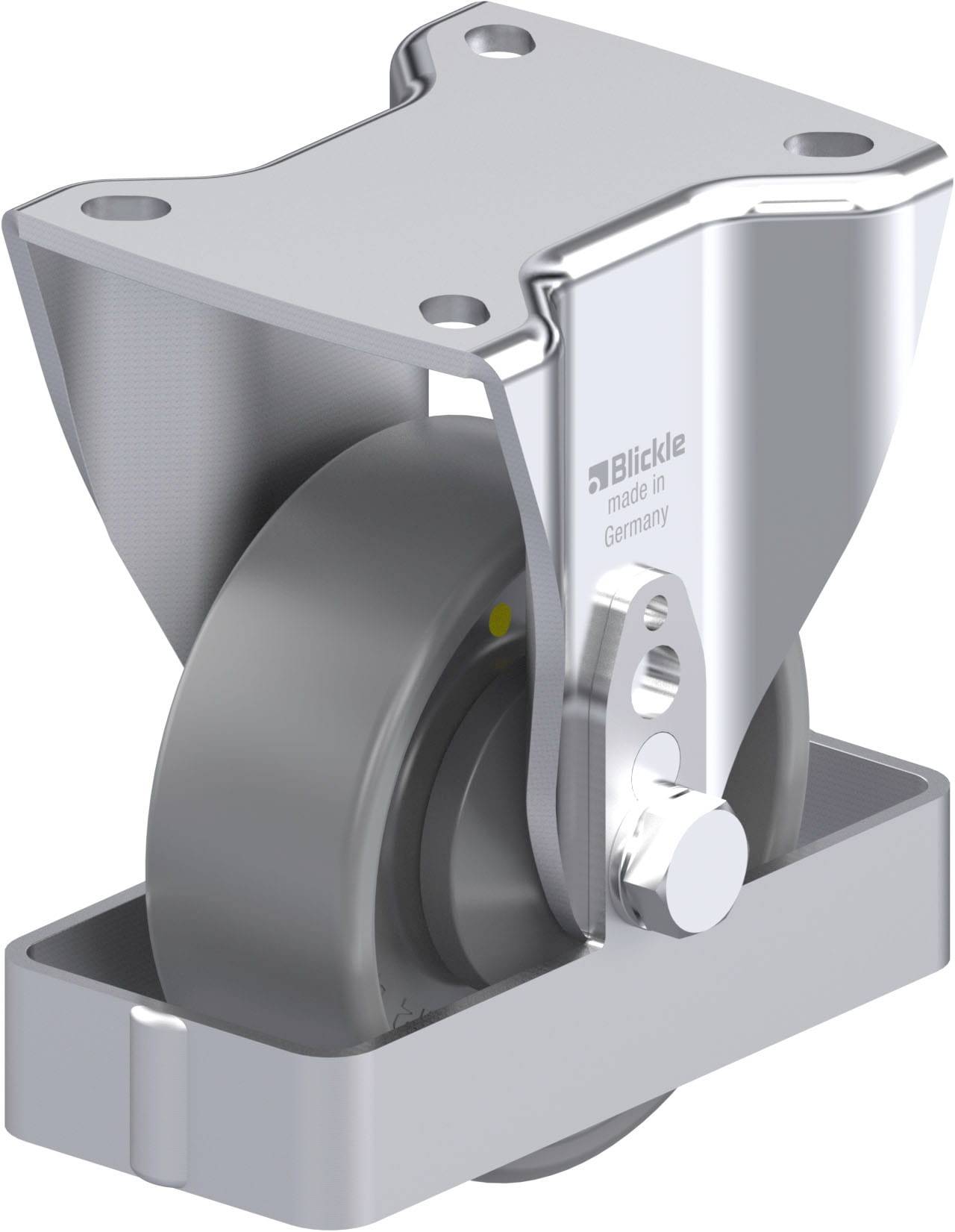 Blickle 939850 BH-PO 100KA-1-ELS-FS Stahlblech-Bockrolle Rad-Durchmesser: 100 mm Tragfähigkeit (max.): 280 kg 1 St.