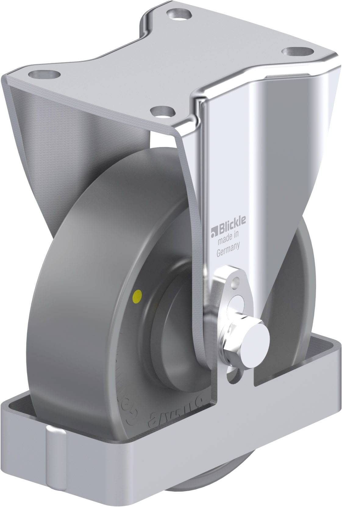 Blickle 939861 BH-PO 125KA-1-ELS-FS Stahlblech-Bockrolle Rad-Durchmesser: 125 mm Tragfähigkeit (max.): 300 kg 1 St.