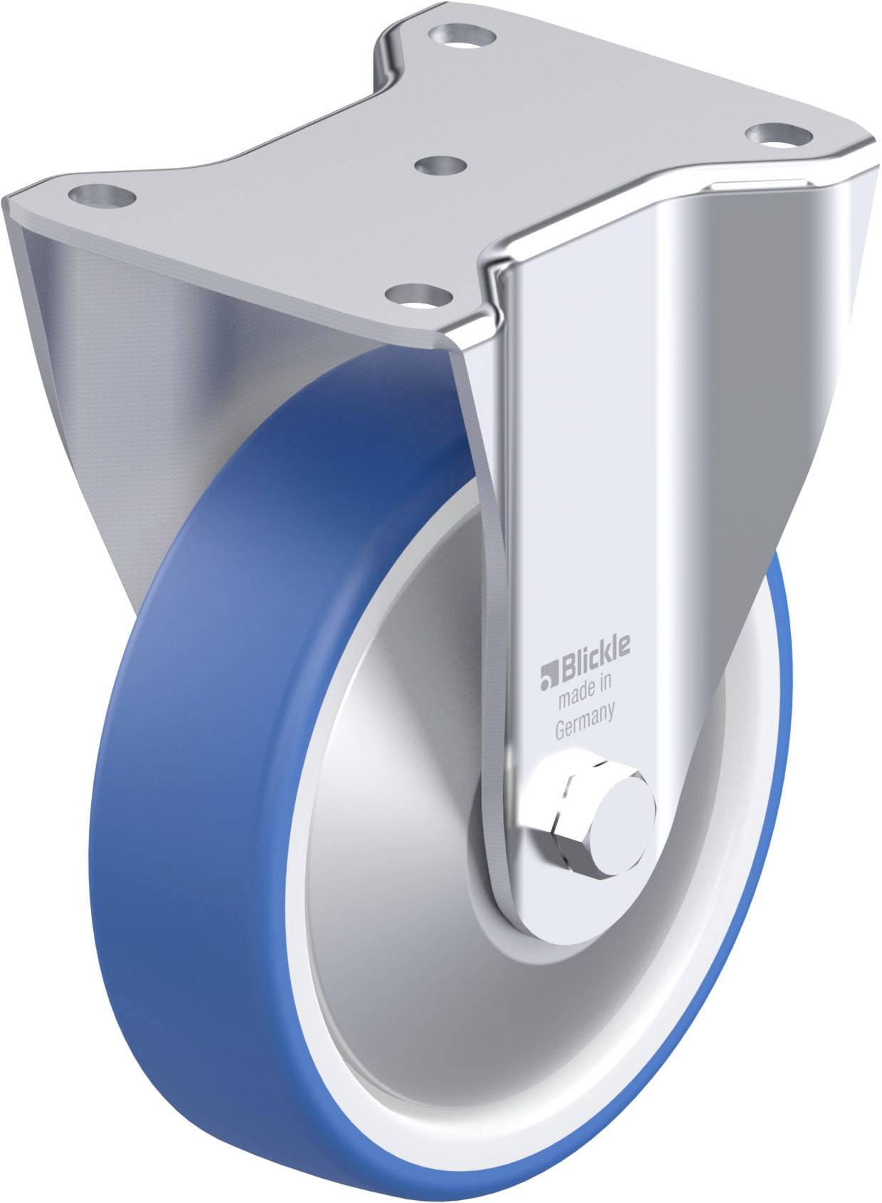 Blickle 947862 BH-POTHS 160XR-FA Stahlblech-Bockrolle Rad-Durchmesser: 160 mm Tragfähigkeit (max.): 400 kg 1 St.