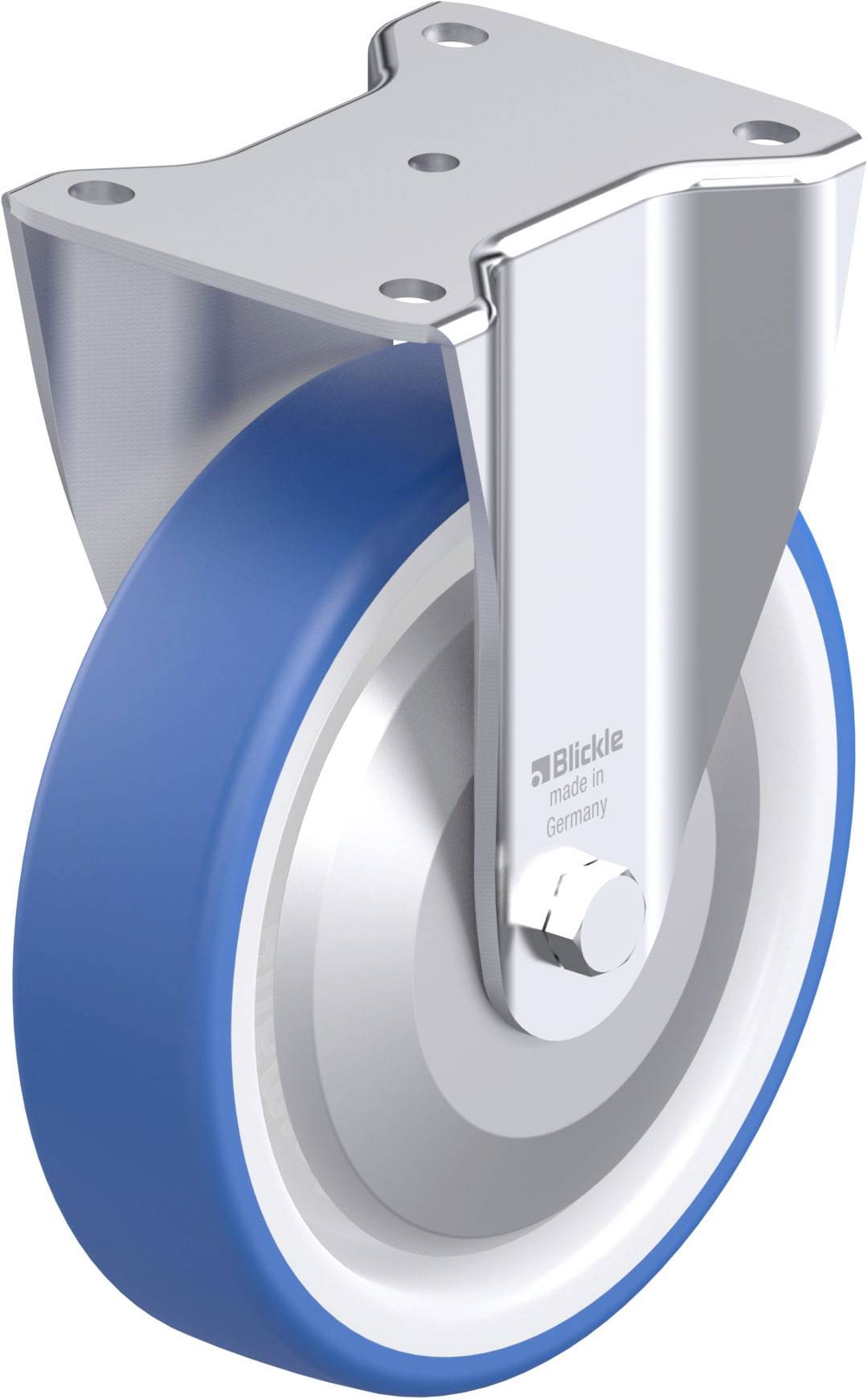 Blickle 947864 BH-POTHS 200XK-FA Stahlblech-Bockrolle Rad-Durchmesser: 200 mm Tragfähigkeit (max.): 550 kg 1 St.