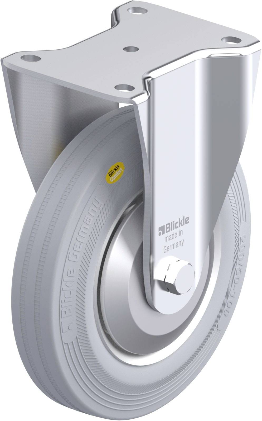 Blickle 749170 BH-RD 202R-VLI-FA Stahlblech-Bockrolle Rad-Durchmesser: 200 mm Tragfähigkeit (max.): 350 kg 1 St.