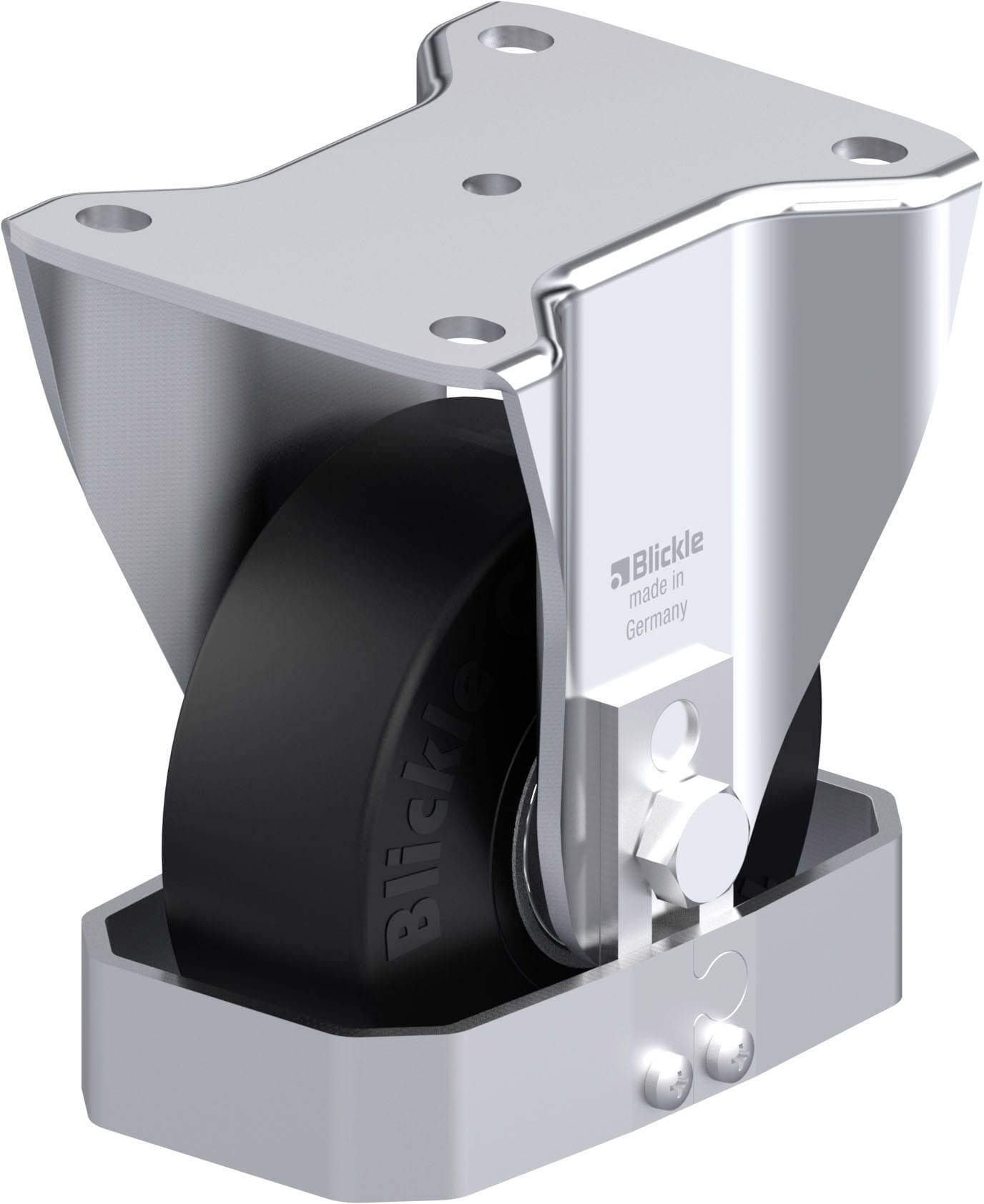 Blickle 921197 BH-SE 125K-FS Stahlblech-Bockrolle Rad-Durchmesser: 125 mm Tragfähigkeit (max.): 320 kg 1 St.