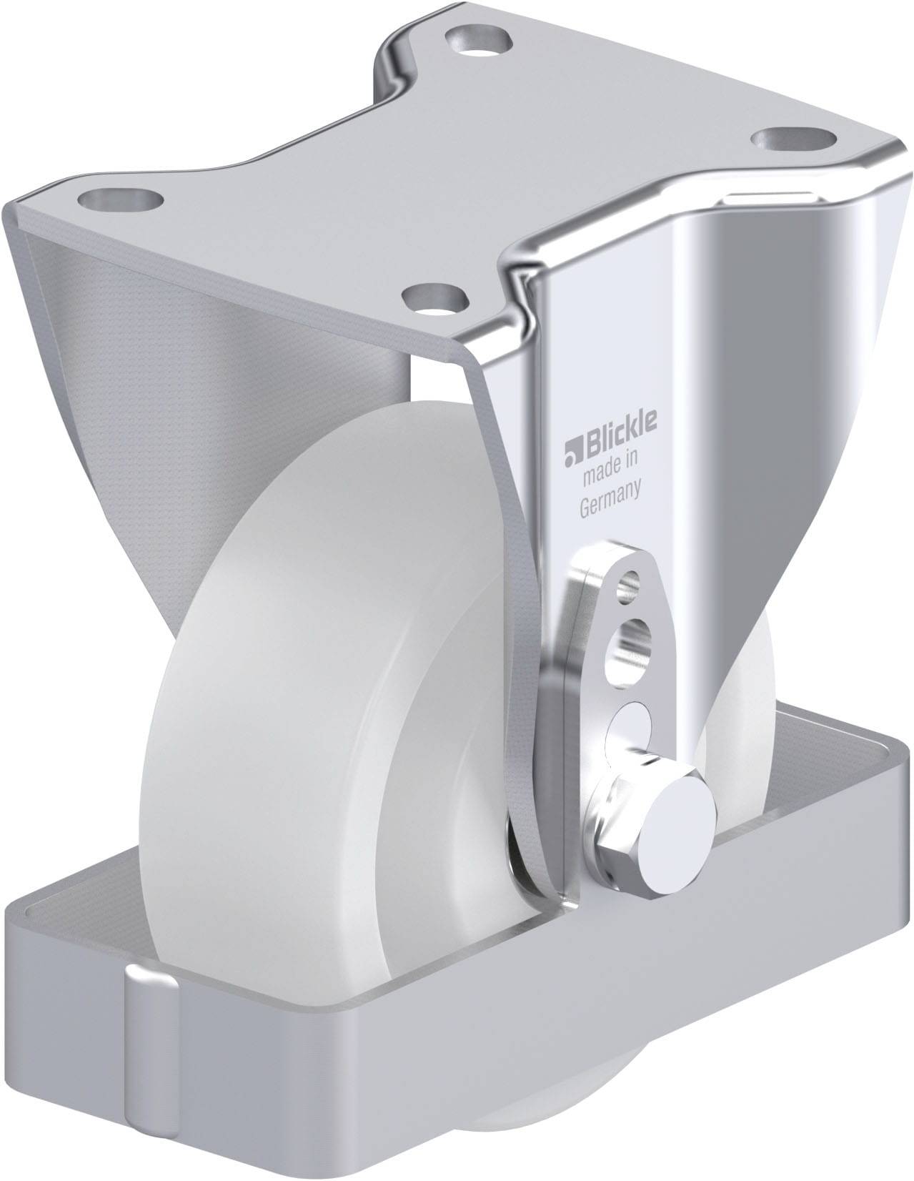 Blickle 899869 BH-SPO 100K-1-FS Stahlblech-Bockrolle Rad-Durchmesser: 100 mm Tragfähigkeit (max.): 500 kg 1 St.