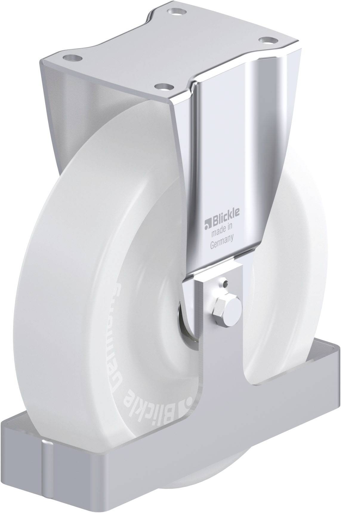 Blickle 913710 BH-SPO 250K-FS Stahlblech-Bockrolle Rad-Durchmesser: 250 mm Tragfähigkeit (max.): 900 kg 1 St.