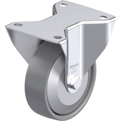 Thumbnail - Blickle 946602 BK-PO 125KA-3-ELS-FA Stahlblech-Bockrolle Rad-Durchmesser: 125 mm Tragfähigkeit (max.): 300 kg 1 St.