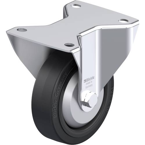 Thumbnail - Blickle 851422 BK-POEV 125KAD-3-FA Stahlblech-Bockrolle Rad-Durchmesser: 125 mm Tragfähigkeit (max.): 250 kg 1 St.